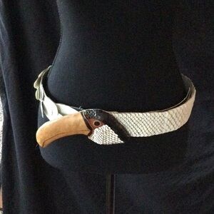 Vintage artisan Cameleon Toucan Belt